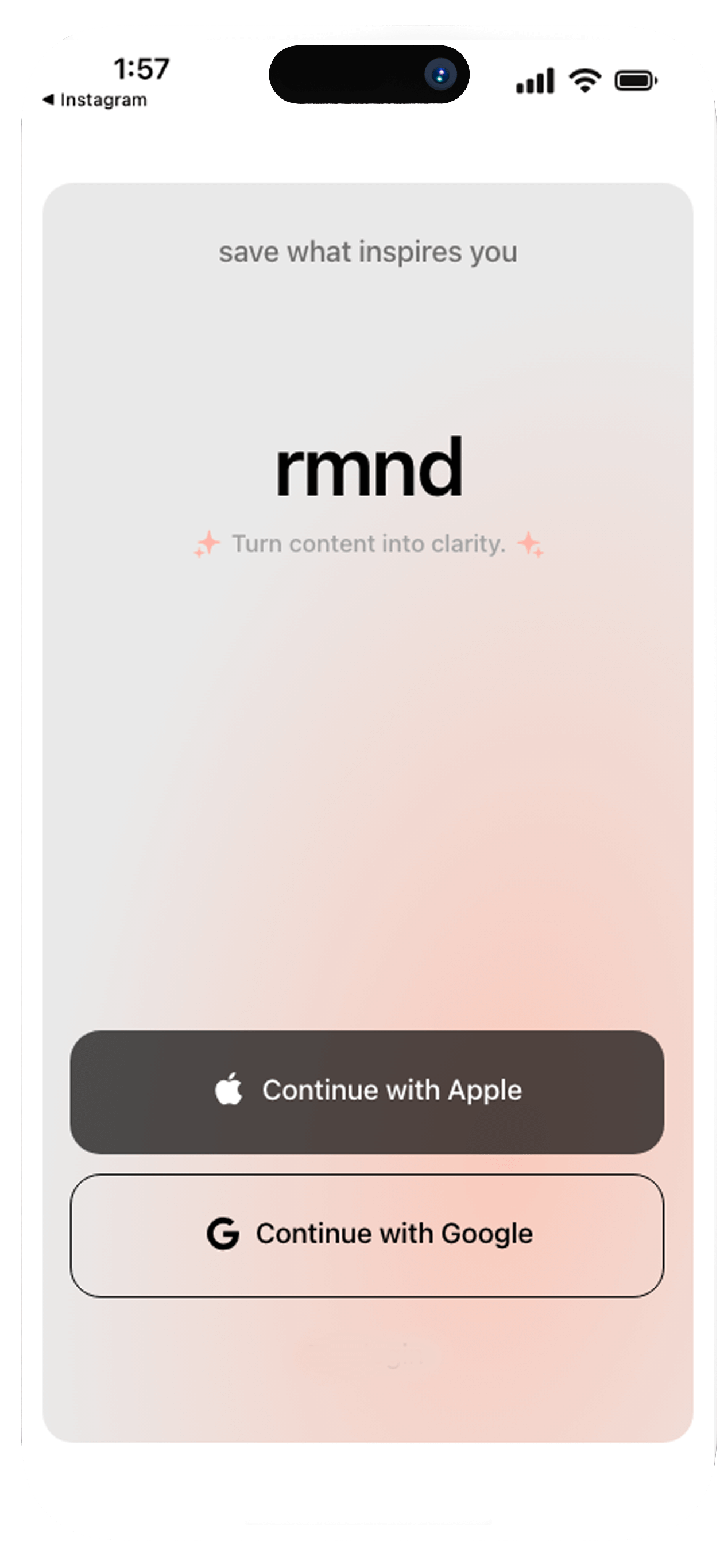 rmnd app screenshot